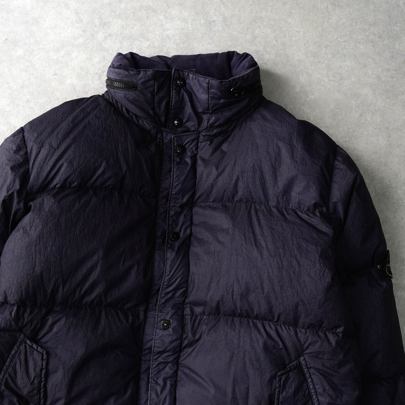 ストーン アイランド ショート丈 ダウンジャケット ネイビー