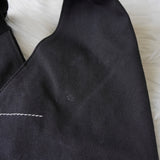 エムエムシックス メゾン マルジェラ キャンバス ジャパニーズバッグ スモール ハンドバッグ ブラック