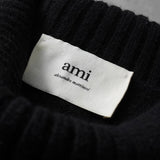 アミパリ アミ パリス タートルネック ハート ニット ブラック / レッド