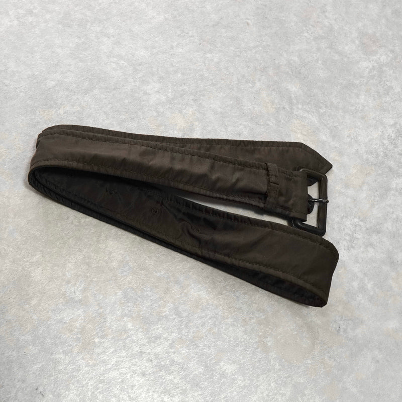 プラダ ナイロン トレンチコート ブラウン