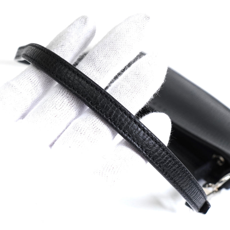 ロエベ ロゴ レザー ミニバッグ アクセサリーポーチ ブラック