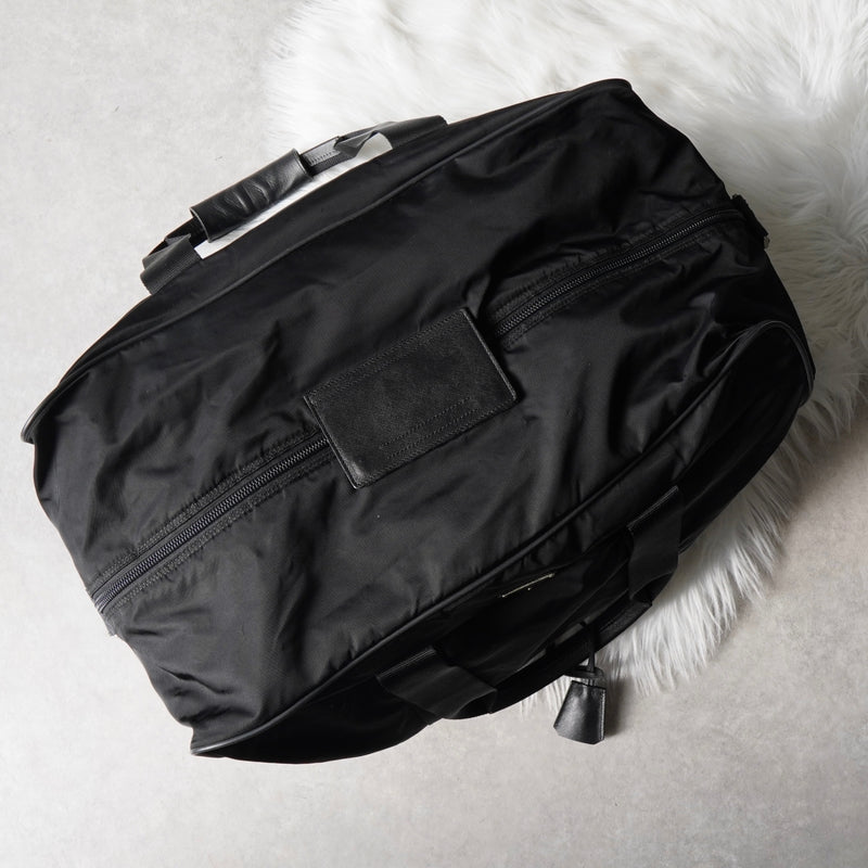 プラダ テスート ポコノ ナイロン / サフィアーノレザー 2way ボストンバッグ ブラック