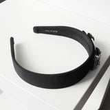 サルバトーレ フェラガモ ヴァラリボン ラインストーン ビジュー キャンバス カチューシャ ヘアバンド ブラック 箱付き