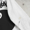 Stussy zip-up hoodie with 8-ball print in grey