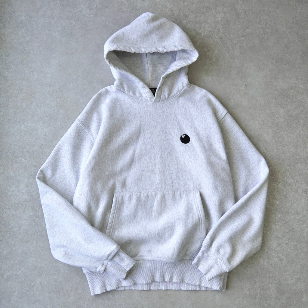 Stüssy 8-Ball 刺绣连帽衫，灰色