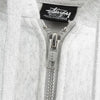 Stussy zip-up hoodie with 8-ball print in grey