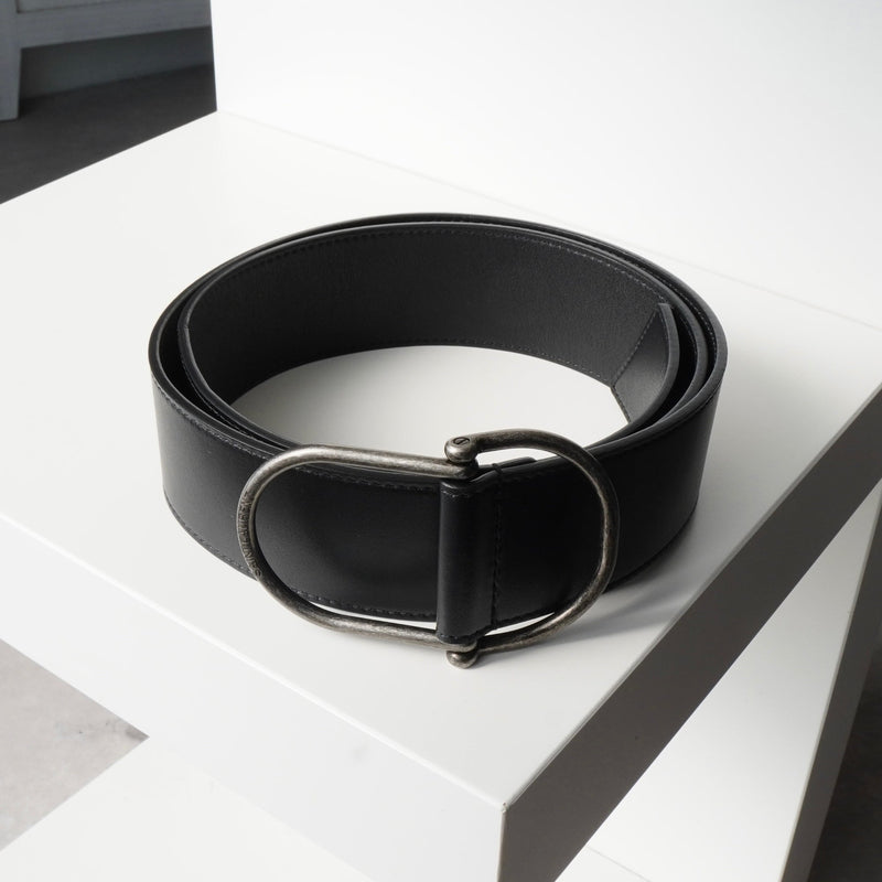 サンローラン パリ レザー ベルト 80 メンズ ブラック - NEWSED