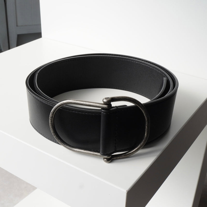 サンローラン パリ レザー ベルト 80 メンズ ブラック - NEWSED