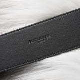 サンローラン パリ レザー ベルト 80 メンズ ブラック - NEWSED