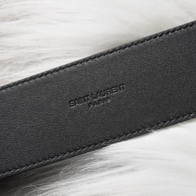 サンローラン パリ レザー ベルト 80 メンズ ブラック - NEWSED