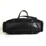 プラダ トライアングルロゴ テスート / レザー ハンドバッグ ブラック