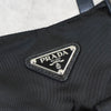 Prada 三角形标志 Tessuto Pocono 尼龙单肩包/手提包（黑色）