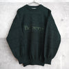 80's-90's｜Big Logo Embroidery Sweater｜Made in England