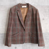80's〜90's｜Check Wool Tailored Jacket｜Made in USA