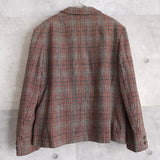 80's〜90's｜Check Wool Tailored Jacket｜Made in USA - NEWSED