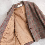 80's〜90's｜Check Wool Tailored Jacket｜Made in USA - NEWSED
