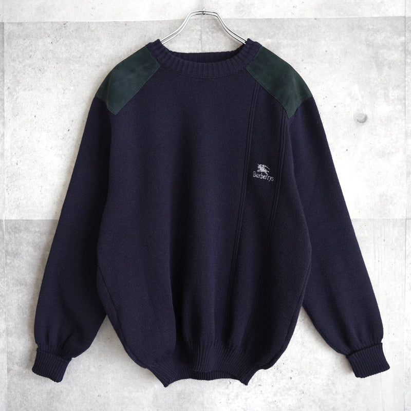 80's〜90's｜Logo Embroidered Command Sweater｜Made in England - NEWSED