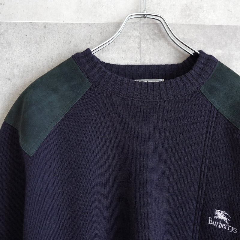 80's〜90's｜Logo Embroidered Command Sweater｜Made in England - NEWSED