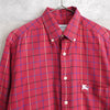 80's〜90's｜Logo Embroidery Check Shirt