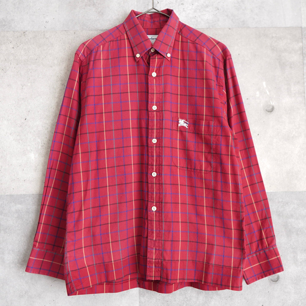 80's〜90's｜Logo Embroidery Check Shirt