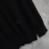 80's〜90's｜Logo Embroidery Mock - neck Sweater - NEWSED