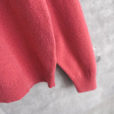 80's〜90's｜Logo Embroidery Mock - neck Sweater｜Made in England - NEWSED