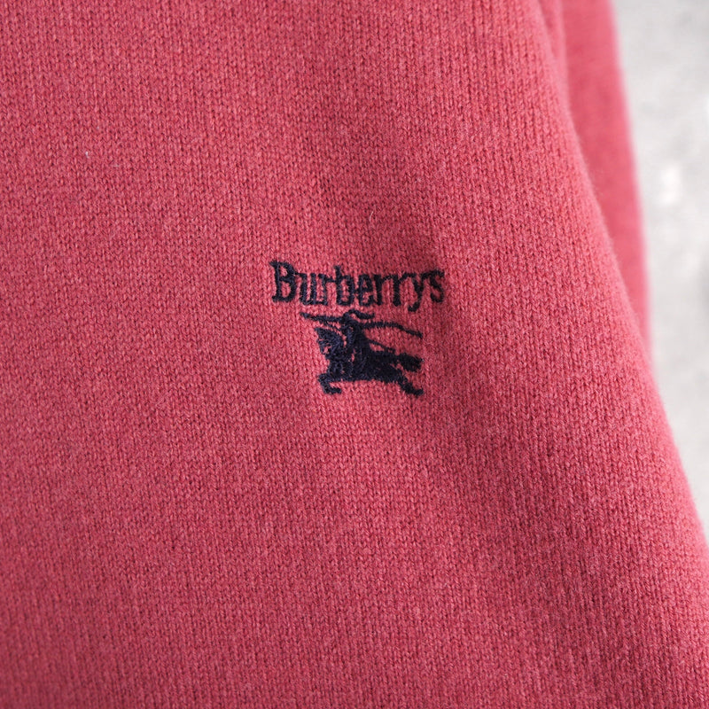 80's〜90's｜Logo Embroidery Mock - neck Sweater｜Made in England - NEWSED