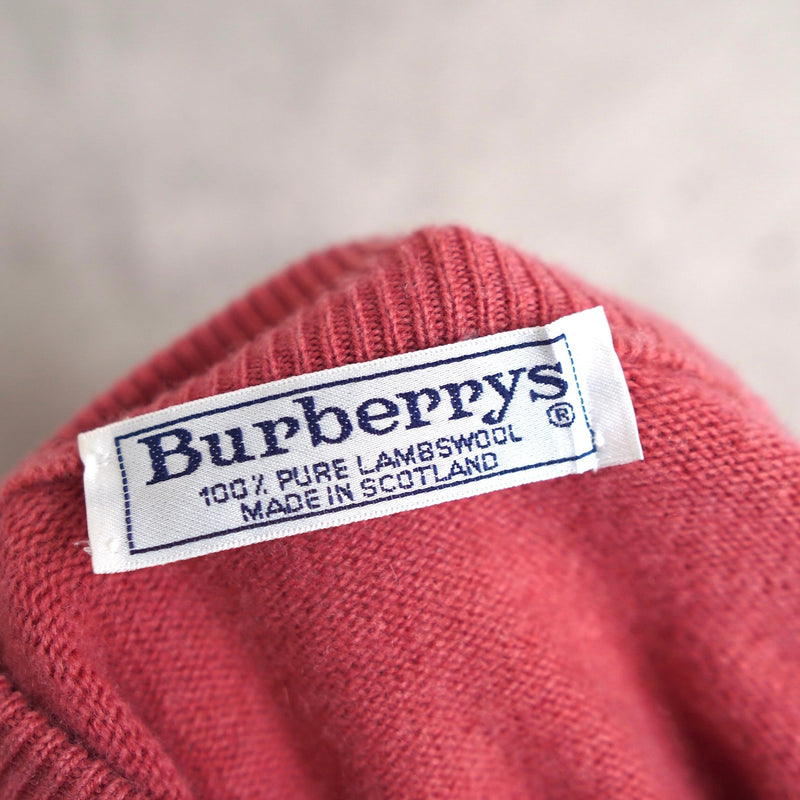 80's〜90's｜Logo Embroidery Mock - neck Sweater｜Made in England - NEWSED