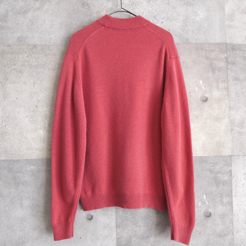 80's〜90's｜Logo Embroidery Mock - neck Sweater｜Made in England - NEWSED