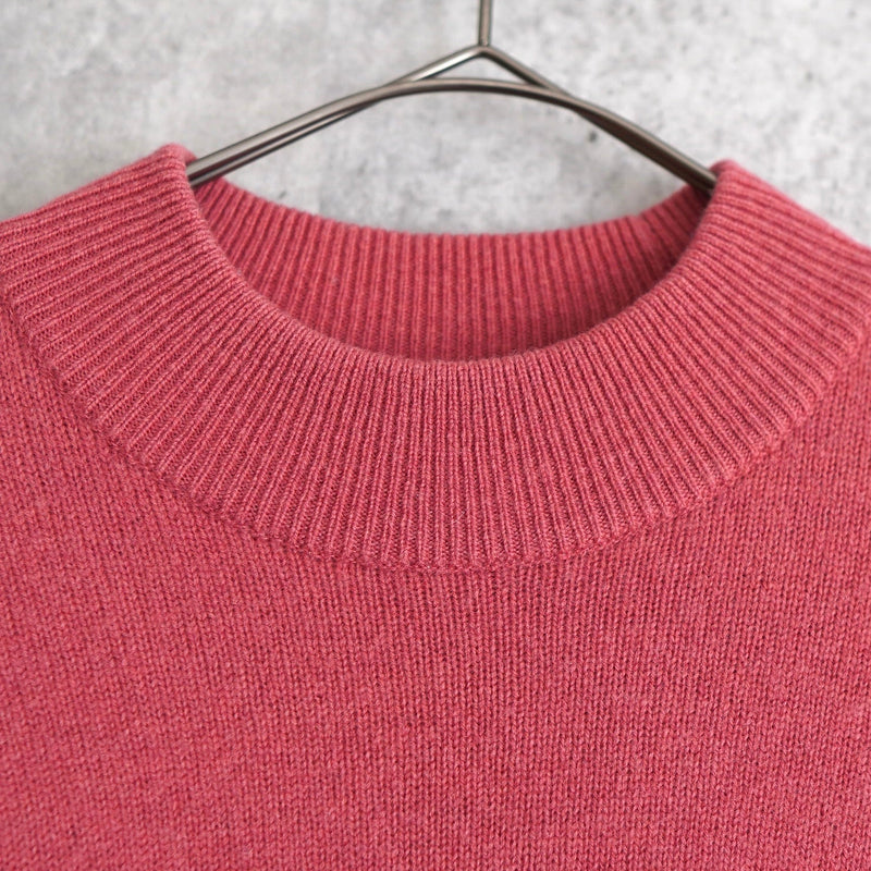 80's〜90's｜Logo Embroidery Mock - neck Sweater｜Made in England - NEWSED
