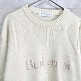 80's〜90's｜Logo Embroidery Sweater｜Made in England - NEWSED