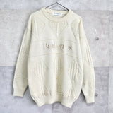 80's〜90's｜Logo Embroidery Sweater｜Made in England - NEWSED