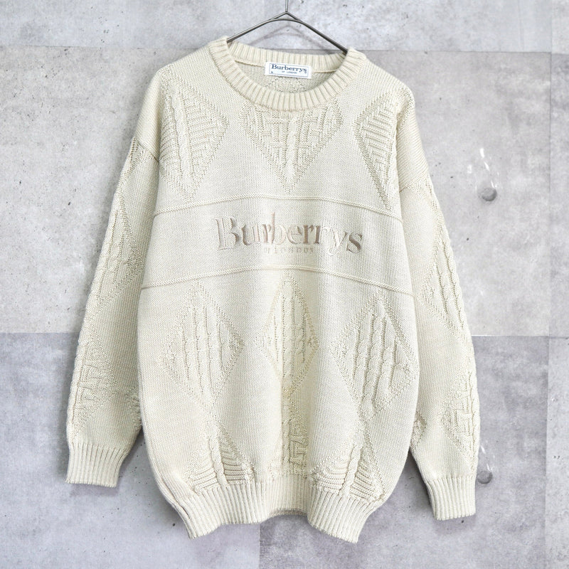 80's〜90's｜Logo Embroidery Sweater｜Made in England - NEWSED