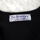 80's〜90's｜Logo Embroidery V - neck Sweater｜Made in England - NEWSED