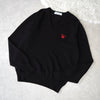 80's〜90's｜Logo Embroidery V-neck Sweater｜Made in England
