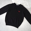 80's〜90's｜Logo Embroidery V-neck Sweater｜Made in England
