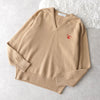 80's〜90's｜Logo Embroidery V-neck Sweater｜Made in Scotland