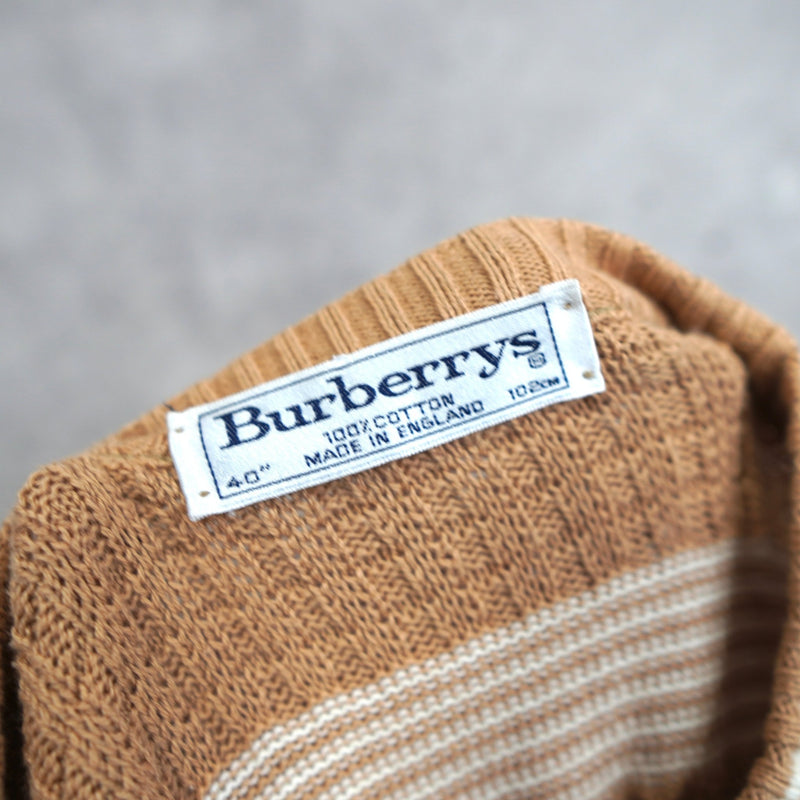80's〜90's｜Logo Embroidery Waffle Sweater｜Made in England - NEWSED