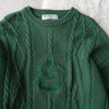 80's〜90's｜Logo Embroidery Wool Sweater｜Made in England