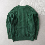 80's〜90's｜Logo Embroidery Wool Sweater｜Made in England - NEWSED