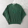 80's〜90's｜Logo Embroidery Wool Sweater｜Made in England