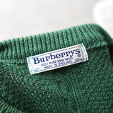 80's〜90's｜Logo Embroidery Wool Sweater｜Made in England - NEWSED