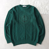 80's〜90's｜Logo Embroidery Wool Sweater｜Made in England - NEWSED