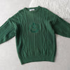 80's〜90's｜Logo Embroidery Wool Sweater｜Made in England