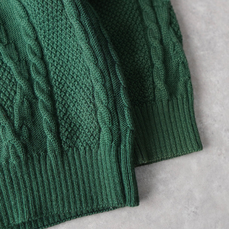 80's〜90's｜Logo Embroidery Wool Sweater｜Made in England - NEWSED
