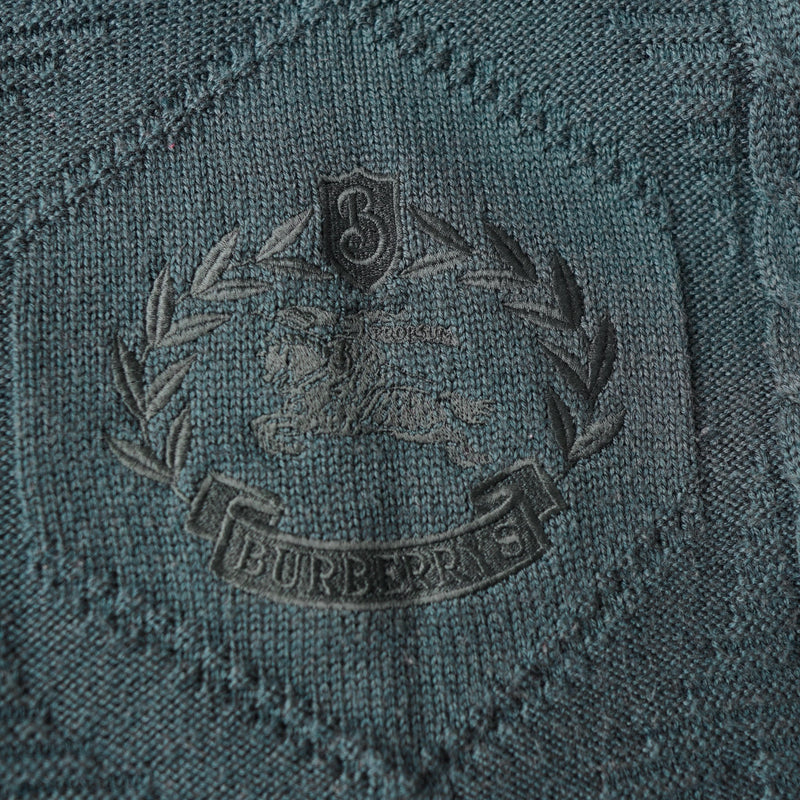 80's〜90's｜Logo Embroidery Wool Sweater｜Made in England - NEWSED