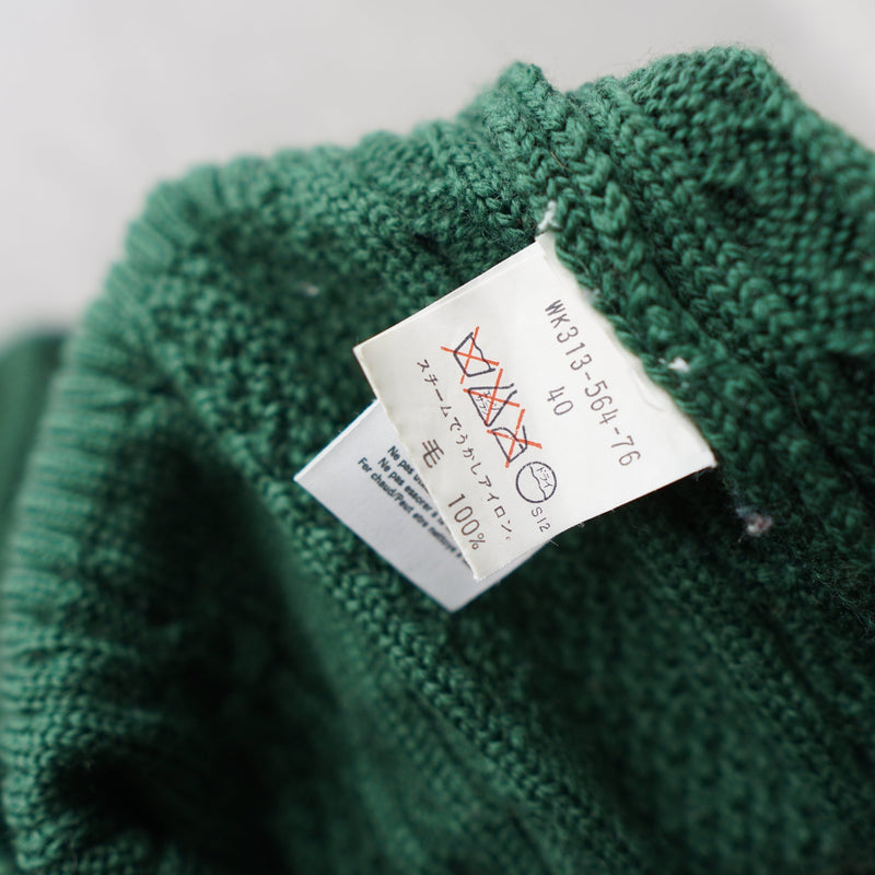 80's〜90's｜Logo Embroidery Wool Sweater｜Made in England - NEWSED