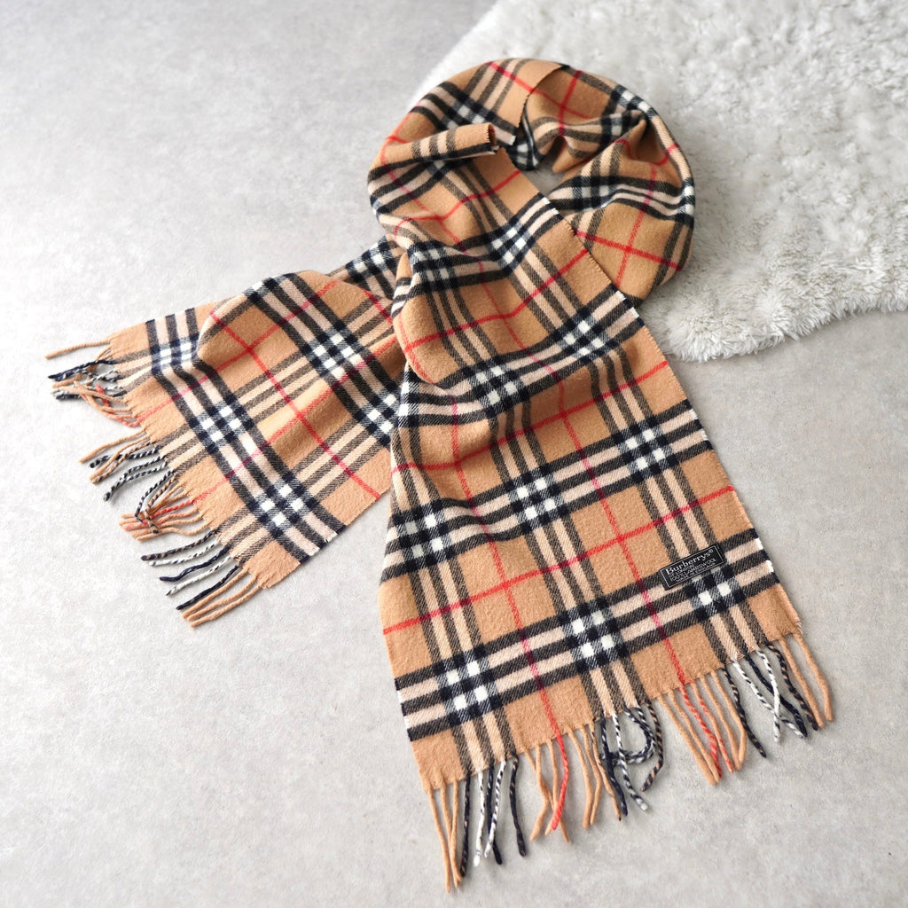 Nova Check Cashmere Muffler｜Made in England