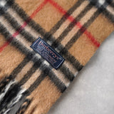 80's〜90's｜Nova Check Cashmere Muffler｜Made in England - NEWSED
