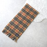 80's〜90's｜Nova Check Cashmere Muffler｜Made in England - NEWSED